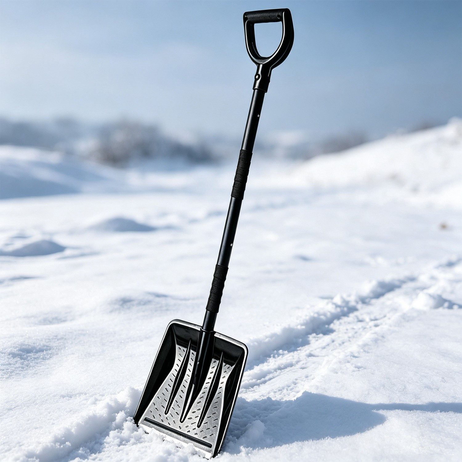 Heavy Duty Detachable Snow Shovel Snow Spade No-Slip D-Handle 112cm Protable Winter Snow Removal Tool For Driveway Car Yard Outdoor – view 2