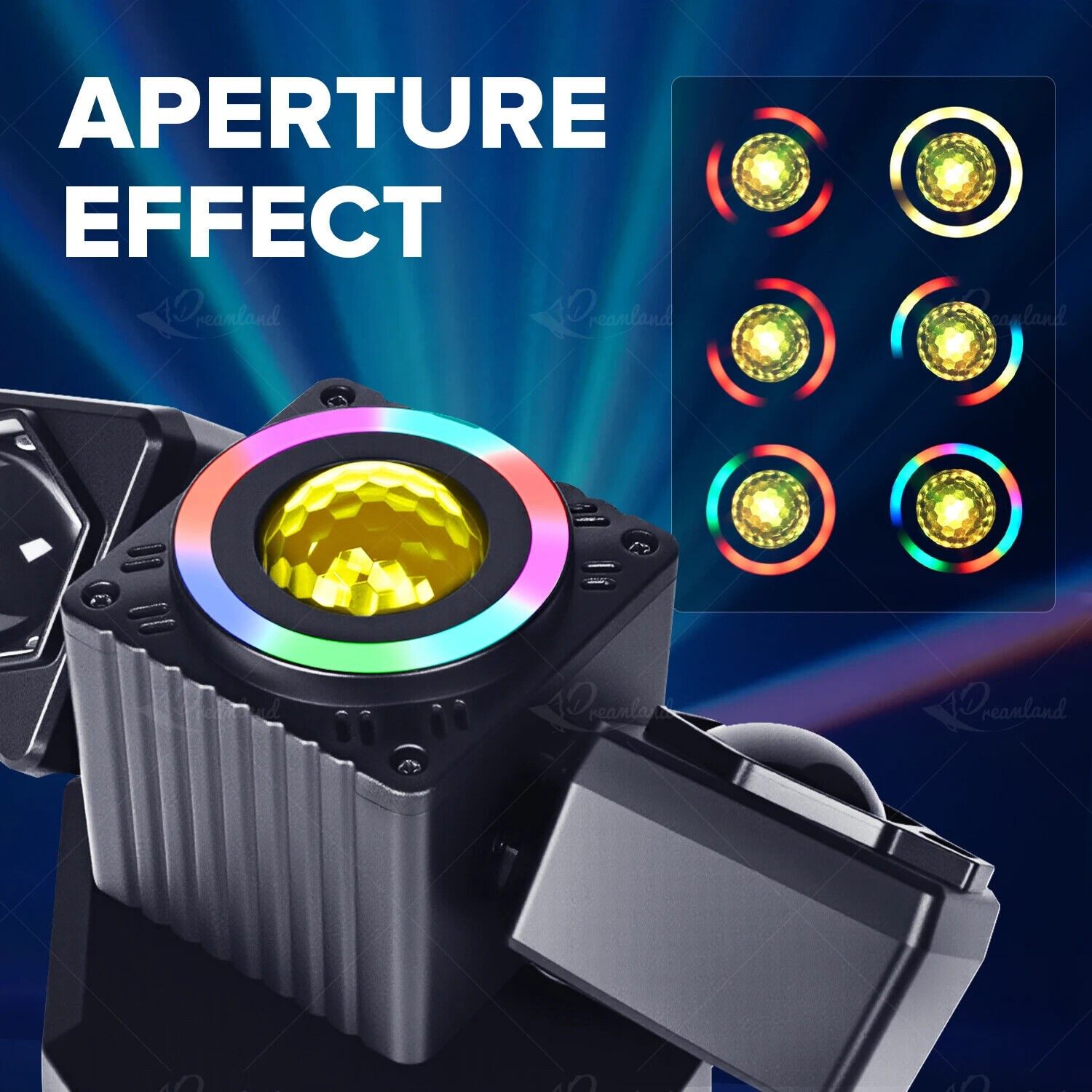 Moving Head Party Light Rotating Disco Bar Stage Lights Laser Beam Strobe Remote – view 4