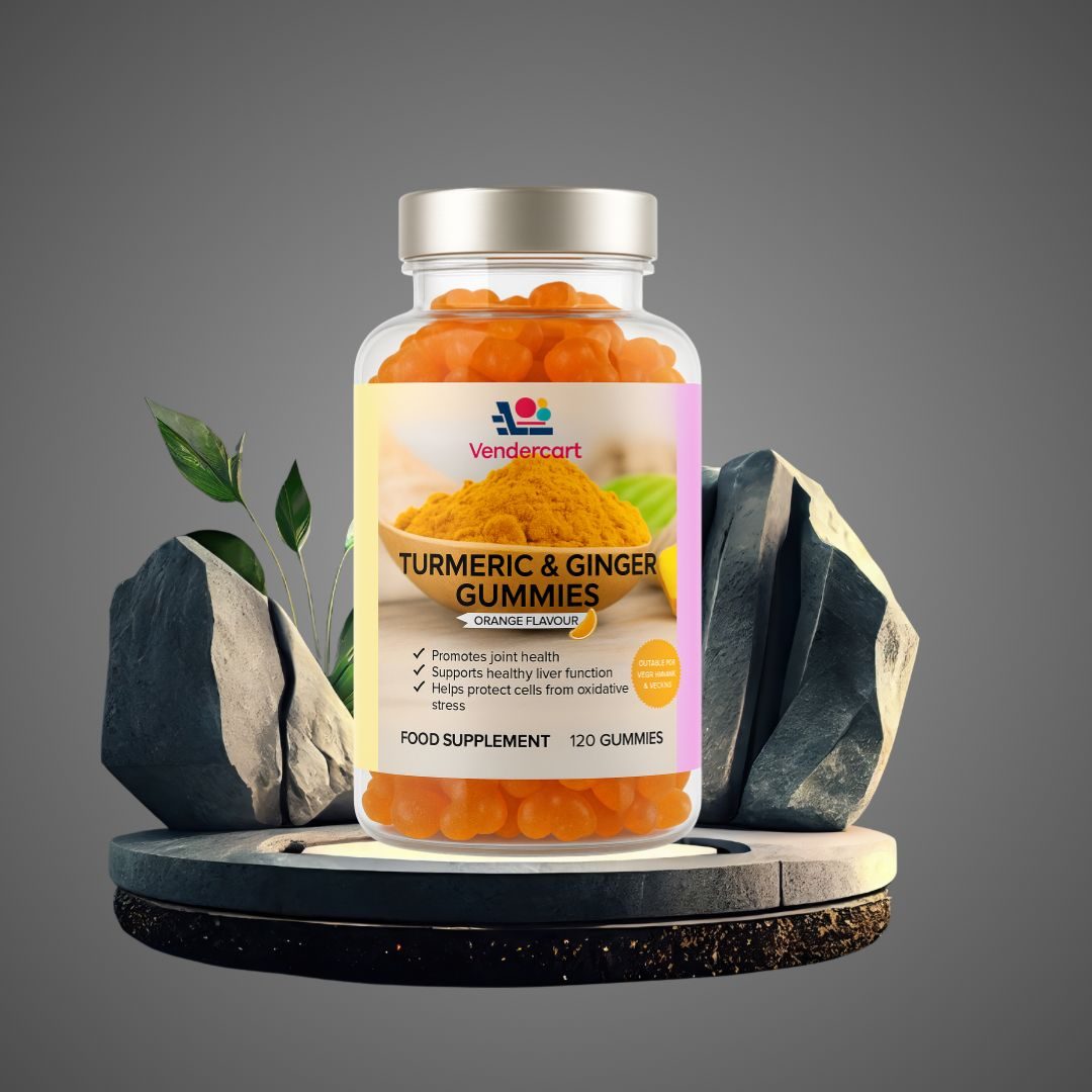 Turmeric & Ginger Gummies 120ct- Joint Support, Immune Boost, Vegan Friendly – view 3