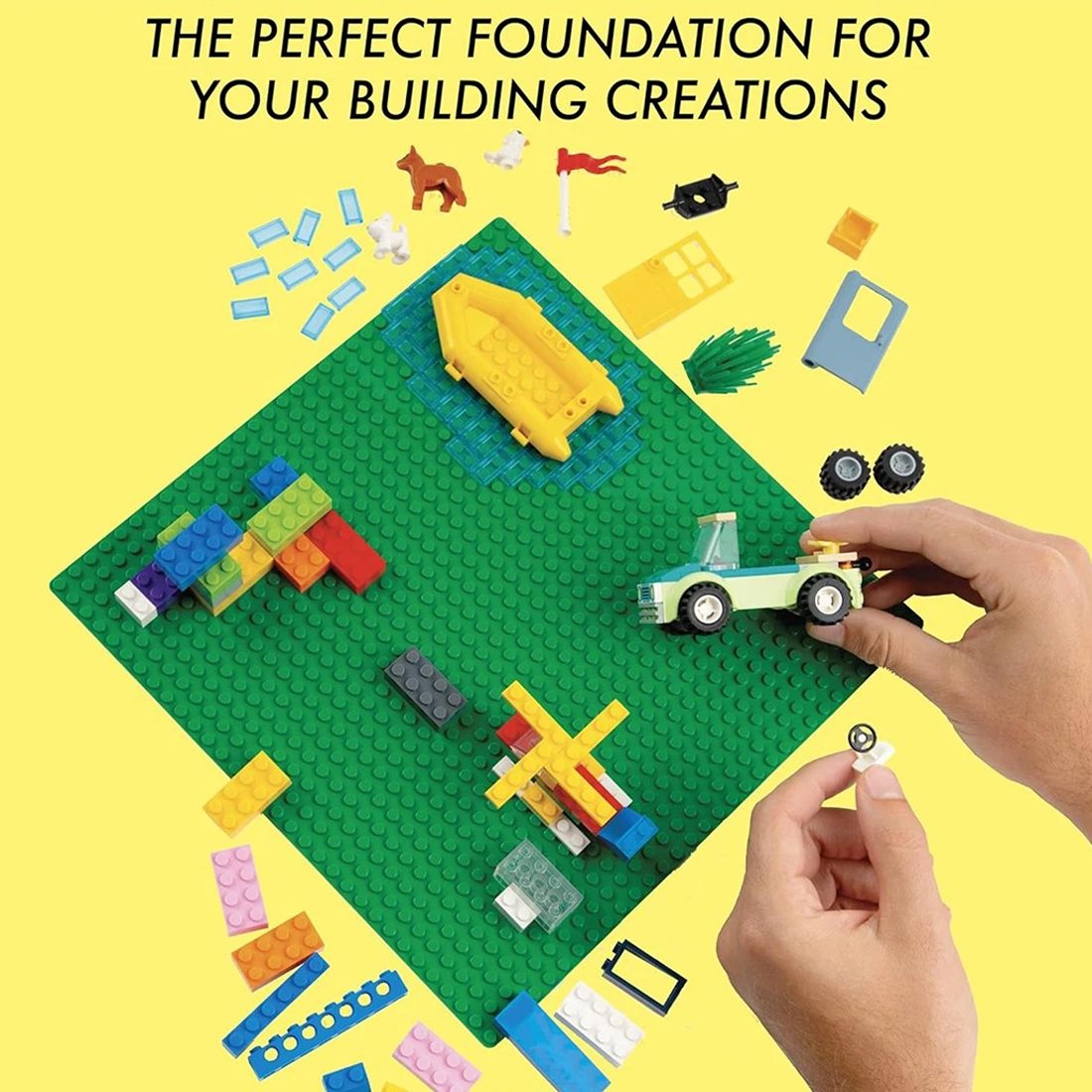 9pcs Building Block Baseboard, Educational Accessories, Toy Baseboard, Wall Base – view 7