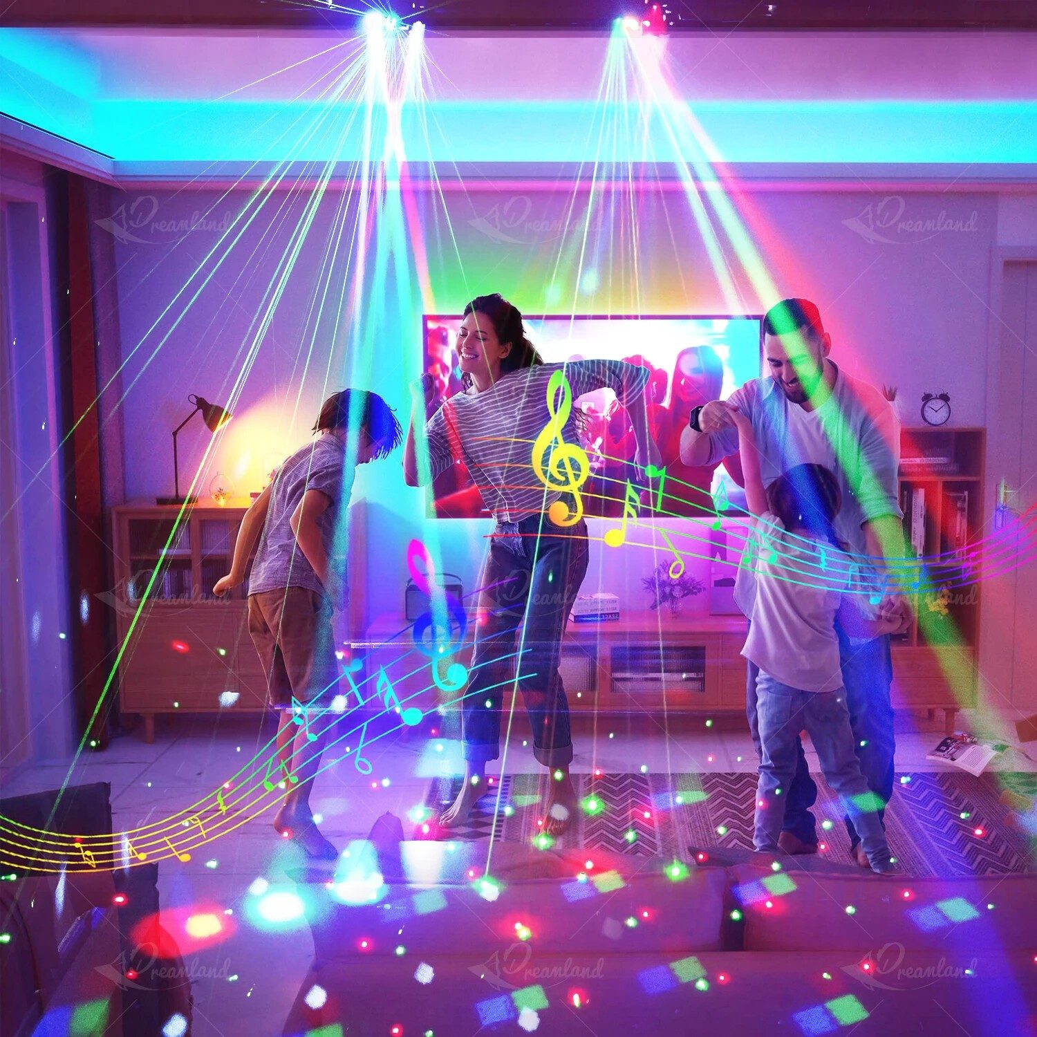 Moving Head Party Light Rotating Disco Bar Stage Lights Laser Beam Strobe Remote – 25BWINUKAngel laser light