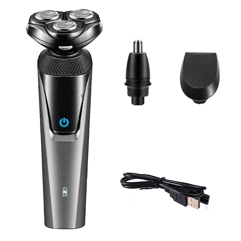 Electric Shaver Mens Razor Rotary Waterproof Pop-Up Beard Trimmer Wet Dry Cordless Nose Hair Clipper Barber Shaving Machine – view 4