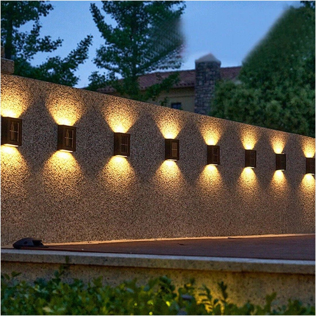 8Pack Super Bright Solar Powered Door Fence Wall Lights LED Outdoor Garden Lamp – view 10