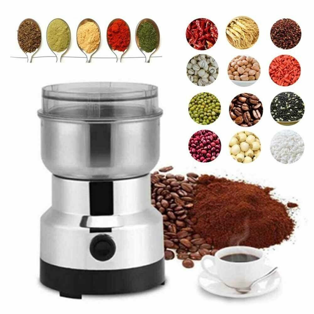 Electric Coffee Grinder Grinding Milling Nut Bean Spice Matte Blade Blender UK – view 5