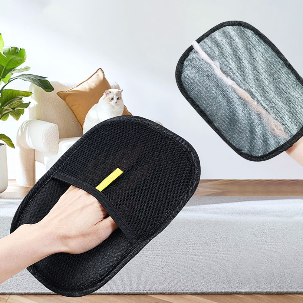 Pet Hair Remover Mitt Pet Hair Remover Gloves Deshedding Brush Glove For Dog Cat Rabbit With Long Short Curly Hair – view 28