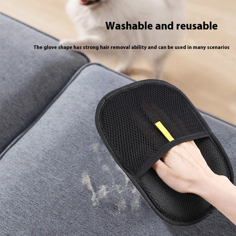 Pet Hair Remover Mitt Pet Hair Remover Gloves Deshedding Brush Glove For Dog Cat Rabbit With Long Short Curly Hair – view 25