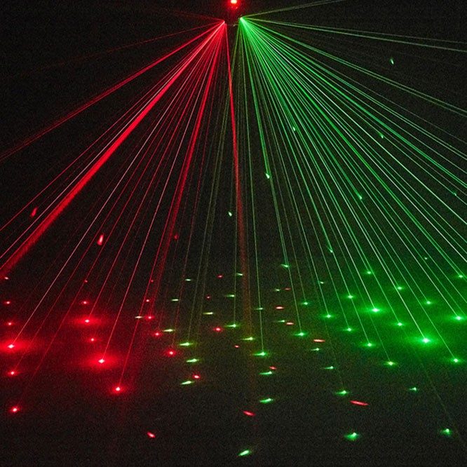 Moving Head Party Light Rotating Disco Bar Stage Lights Laser Beam Strobe Remote – view 3