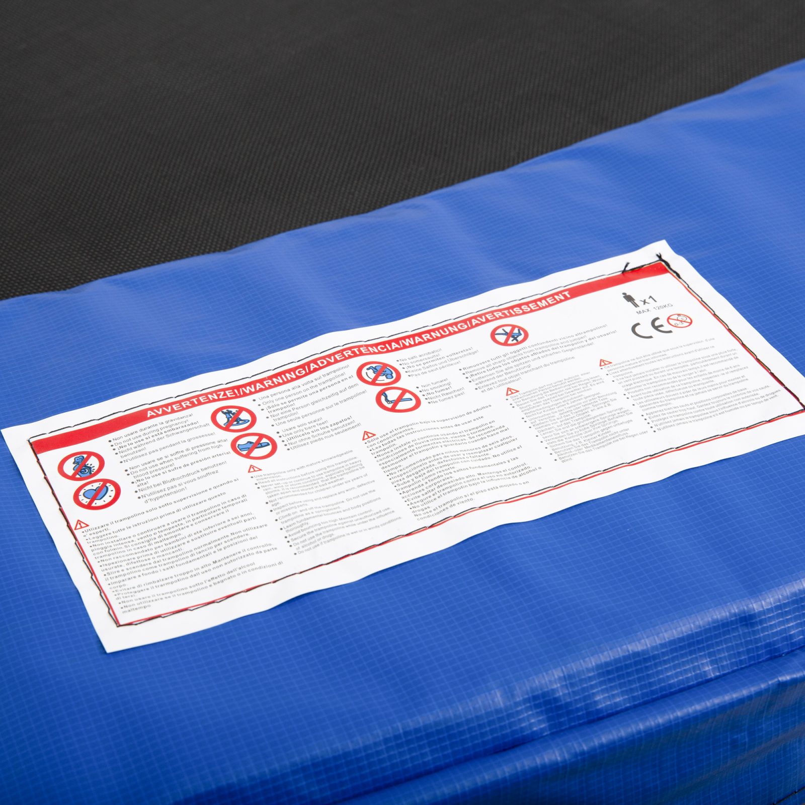 12ft Trampoline Pad Î¦366cm Trampoline Accessories Surround Pad Thick Foam Pads Padding Replacement Spare- Blue – view 3