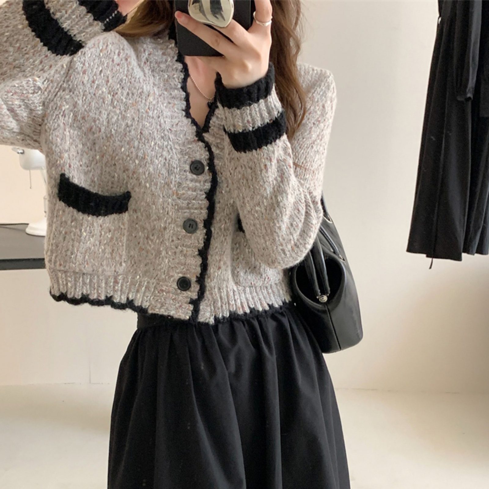 French Style Sweater Cardigan, Women's Spring Knitted Sweater, Kintted Top, Knitwear, Spring Clothing, Womens Clothing – view 5