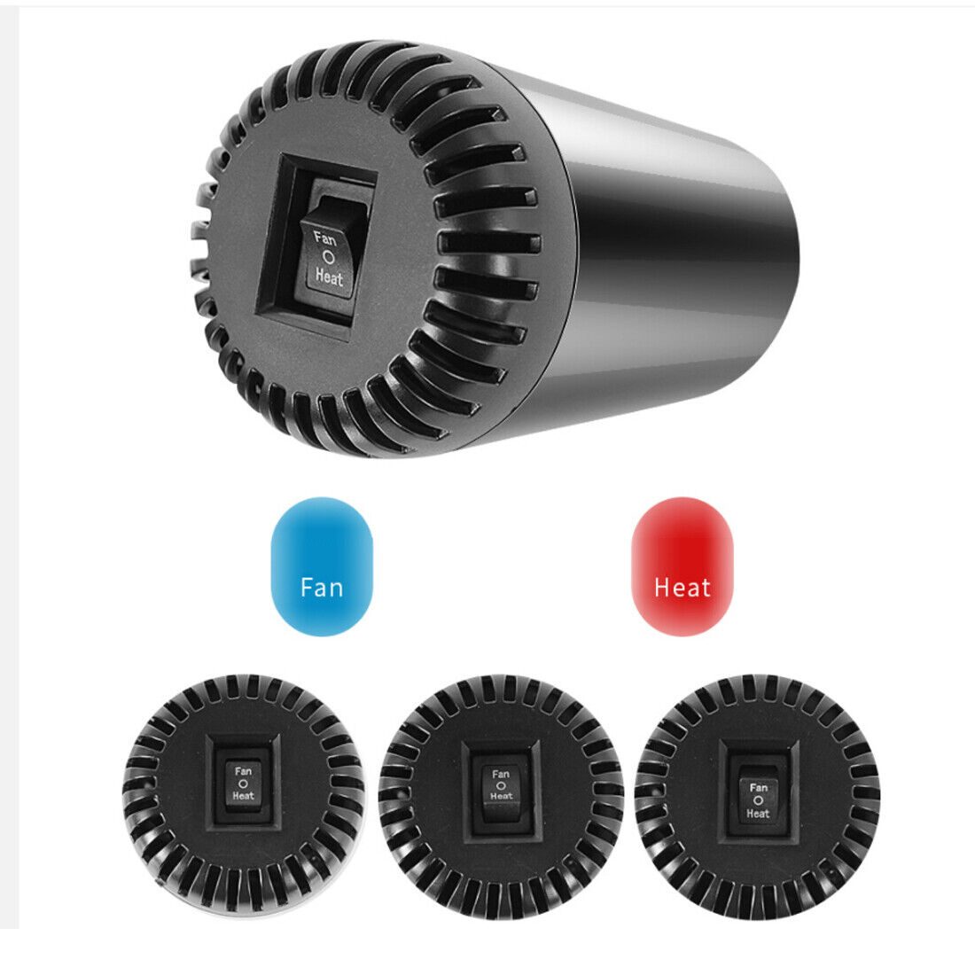 12V Car Heater Demister Defogger Practical Window Windshield Defogging Defrosting Heater Heating Cooling Fan Auto Accessories – view 2